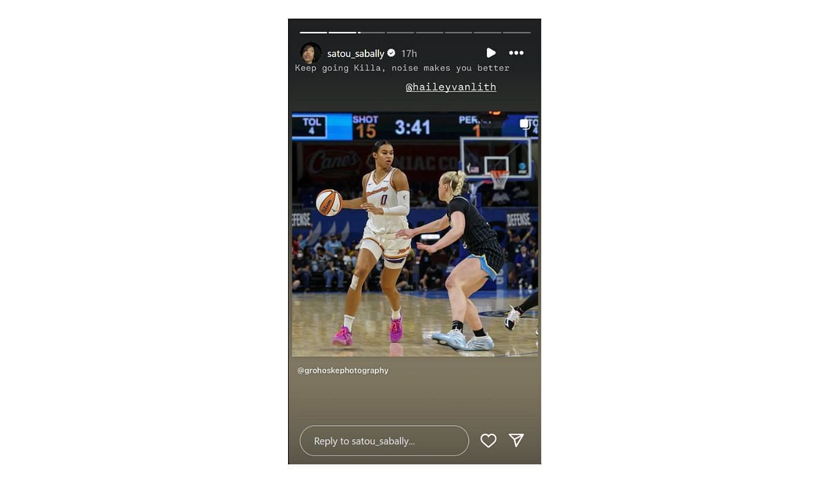 Satou Sabally expresses her support for Haily Van Lith amid criticism (Source: Satou Sabally/ Instagram)